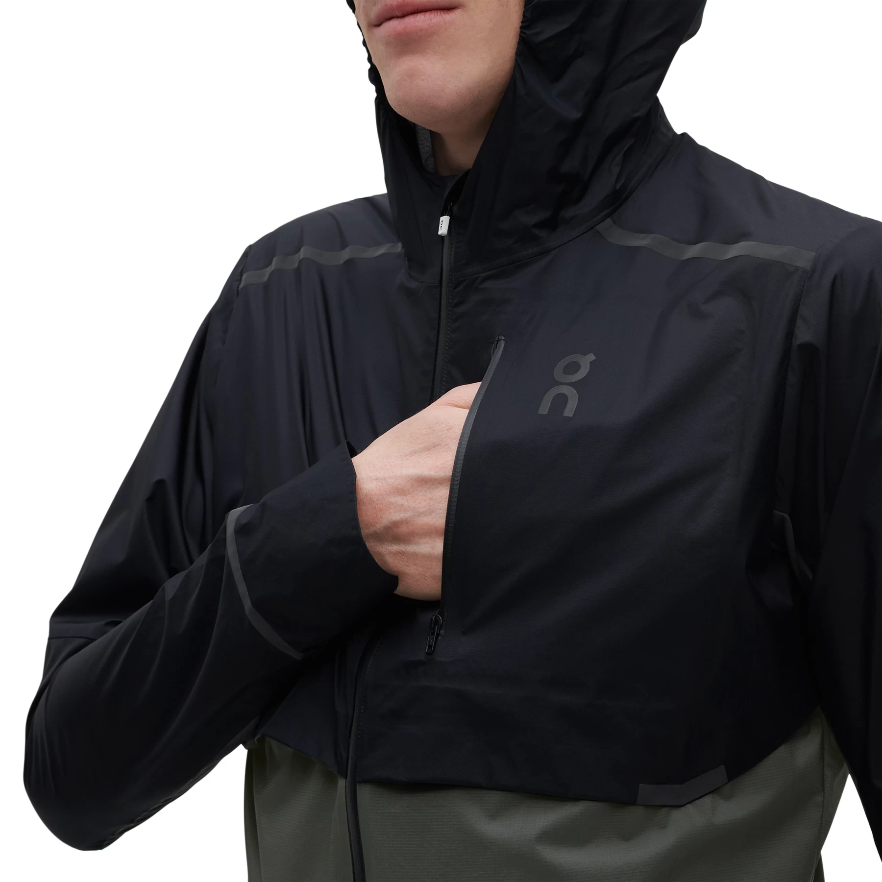 On Running On Weather Jacket Hardloopjack - Black & Shadow 4 On Running On Weather Jacket Hardloopjack - Black & Shadow - Afbeelding 4