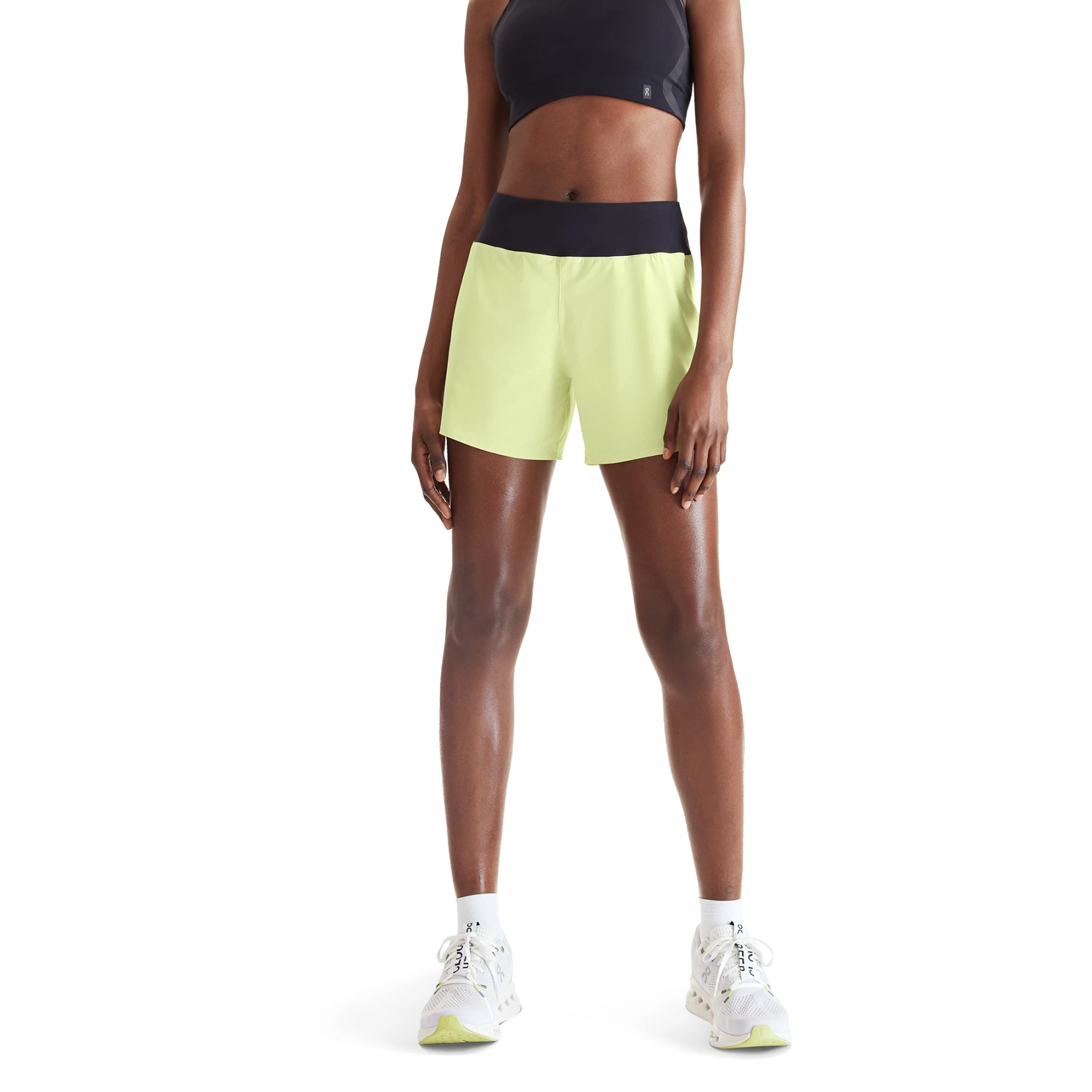 On Running On 5 Inch Running Shorts Dames Hardloopshort - Hay & Black 7 On Running On 5 Inch Running Shorts Dames Hardloopshort - Hay & Black - Afbeelding 7
