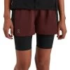 On Running On Active Shorts Dames - Mulberry & Black