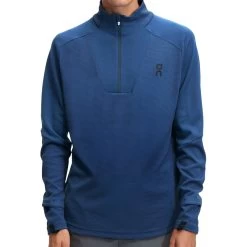 On Running On Climate Heren Shirt Met Lange Mouwen - Denim