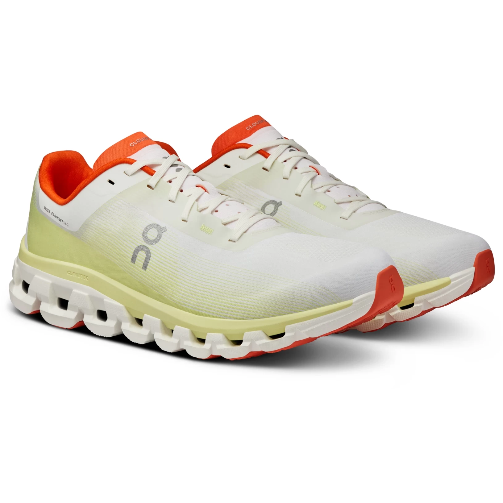 On Running On Cloudflow 4 Heren Hardloopschoenen - White & Hay 1 On Running On Cloudflow 4 Heren Hardloopschoenen - White & Hay
