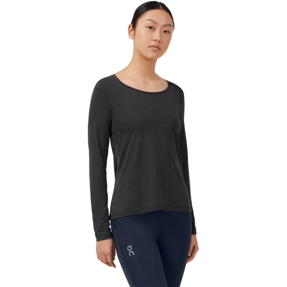 On Running On Performance Long-T Dames Shirt Met Lange Mouwen - Black 2 On Running On Performance Long-T Dames Shirt Met Lange Mouwen - Black - Afbeelding 2