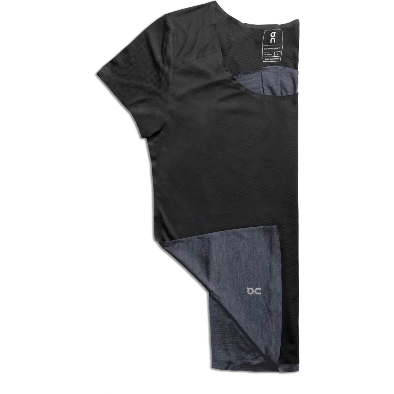 On Running On Performance-T Dames Hardloopshirt - Black & Dark 2 On Running On Performance-T Dames Hardloopshirt - Black & Dark - Afbeelding 2