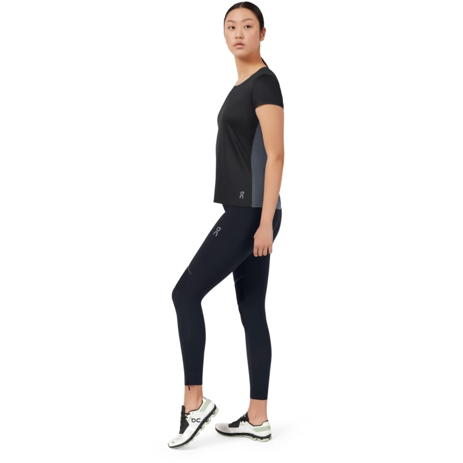 On Running On Performance-T Dames Hardloopshirt - Black & Dark 3 On Running On Performance-T Dames Hardloopshirt - Black & Dark - Afbeelding 3