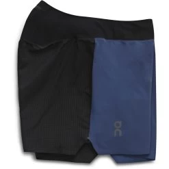 On Running On 5 Inch Lightweight Shorts Heren Hardloopshort - Denim & Black