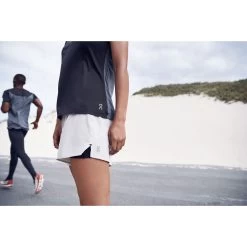 On Running Shorts Dames Hardloopbroek - Glacier & Black -ON RUNNING Winkel on running shorts women glacier black 9 949141