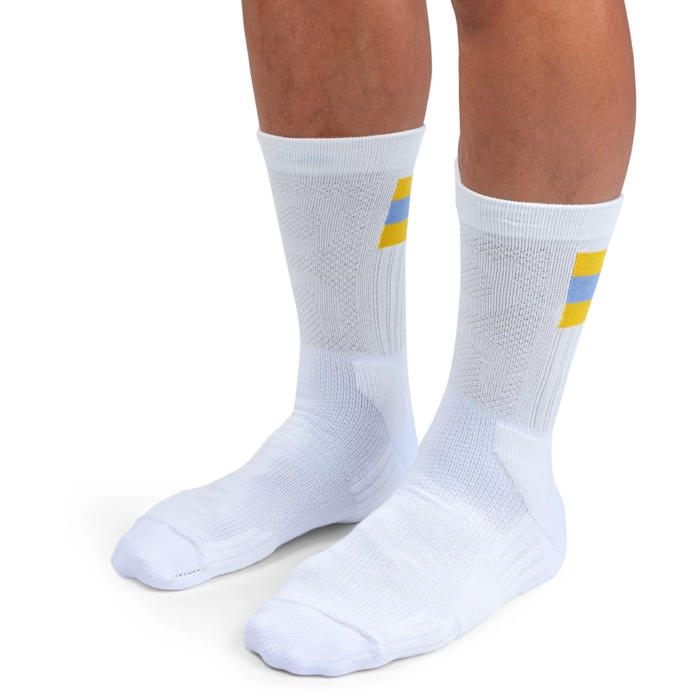 On Running On Tennis Sock - White & Mustard 3 On Running On Tennis Sock - White & Mustard - Afbeelding 3