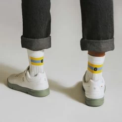 On Running On Tennis Sock - White & Mustard 10 On Running On Tennis Sock - White & Mustard -ON RUNNING Winkel on running tennis sock white mustard 5 1263243