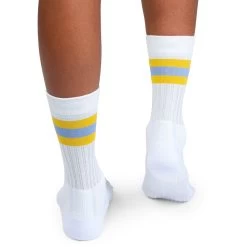 On Running On Tennis Sock Women - White & Mustard -ON RUNNING Winkel on running tennis sock women white mustard 3 1263278