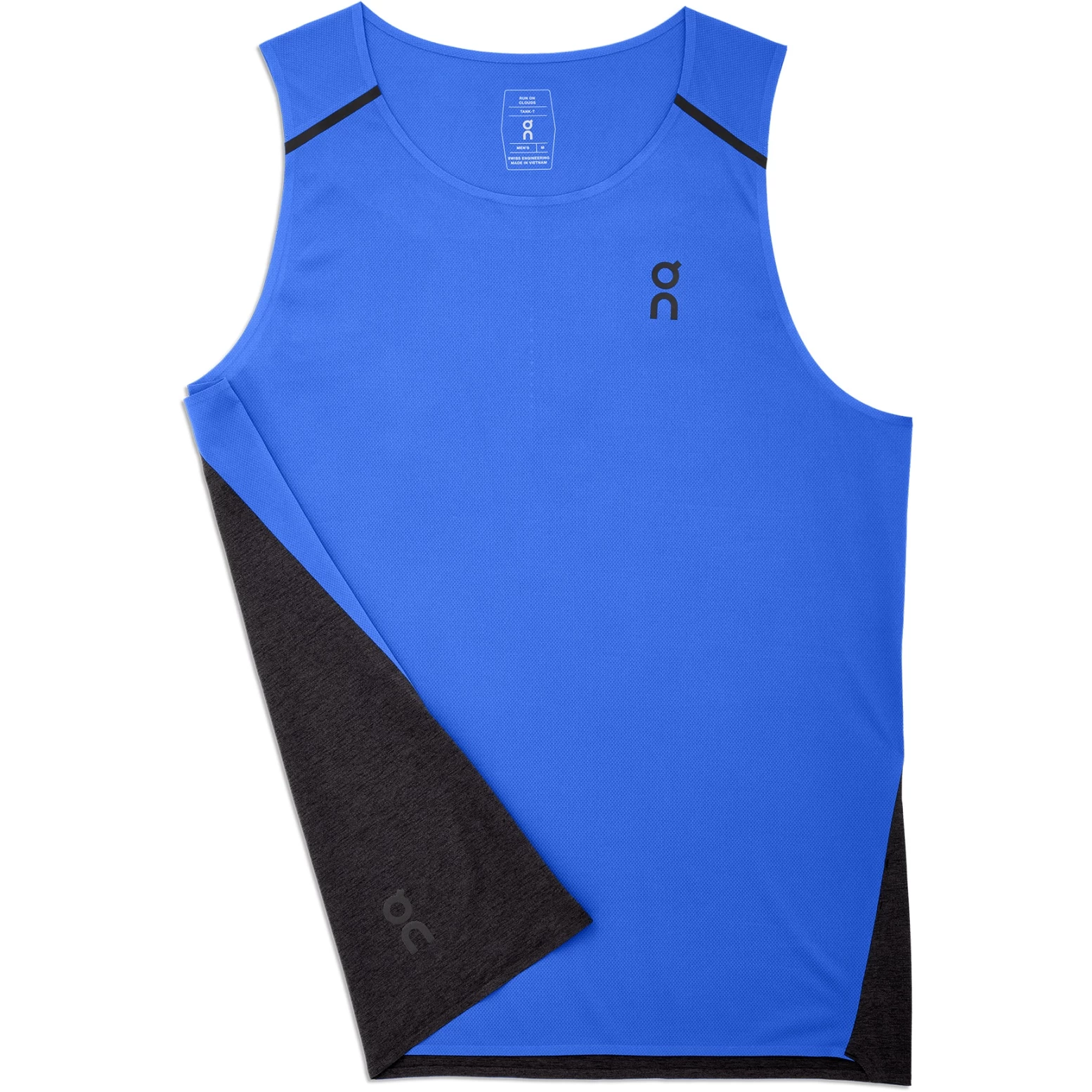On Running On Tank-T Hardloopshirt - Cobalt & Black 7 On Running On Tank-T Hardloopshirt - Cobalt & Black - Afbeelding 7