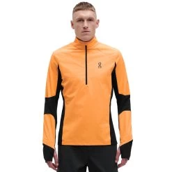 On Running On Trail Breaker Long Sleeve Running Shirt - Mango & Black