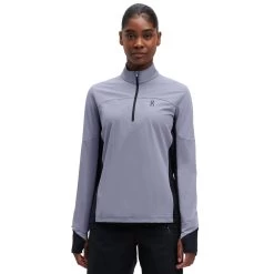 On Running On Trail Breaker Women Long Sleeve Running Shirt - Granite & Black