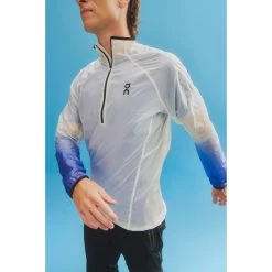 On Running On Zero Jacket Hardloopjack - Undyed-White & Cobalt -ON RUNNING Winkel on zero jacket undyed white cobalt 11 1443279